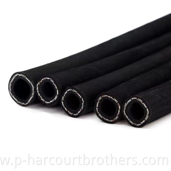 SAE 100R2 AT / DIN EN 853 2SN high pressure Black rubber hose for Mining Equipment